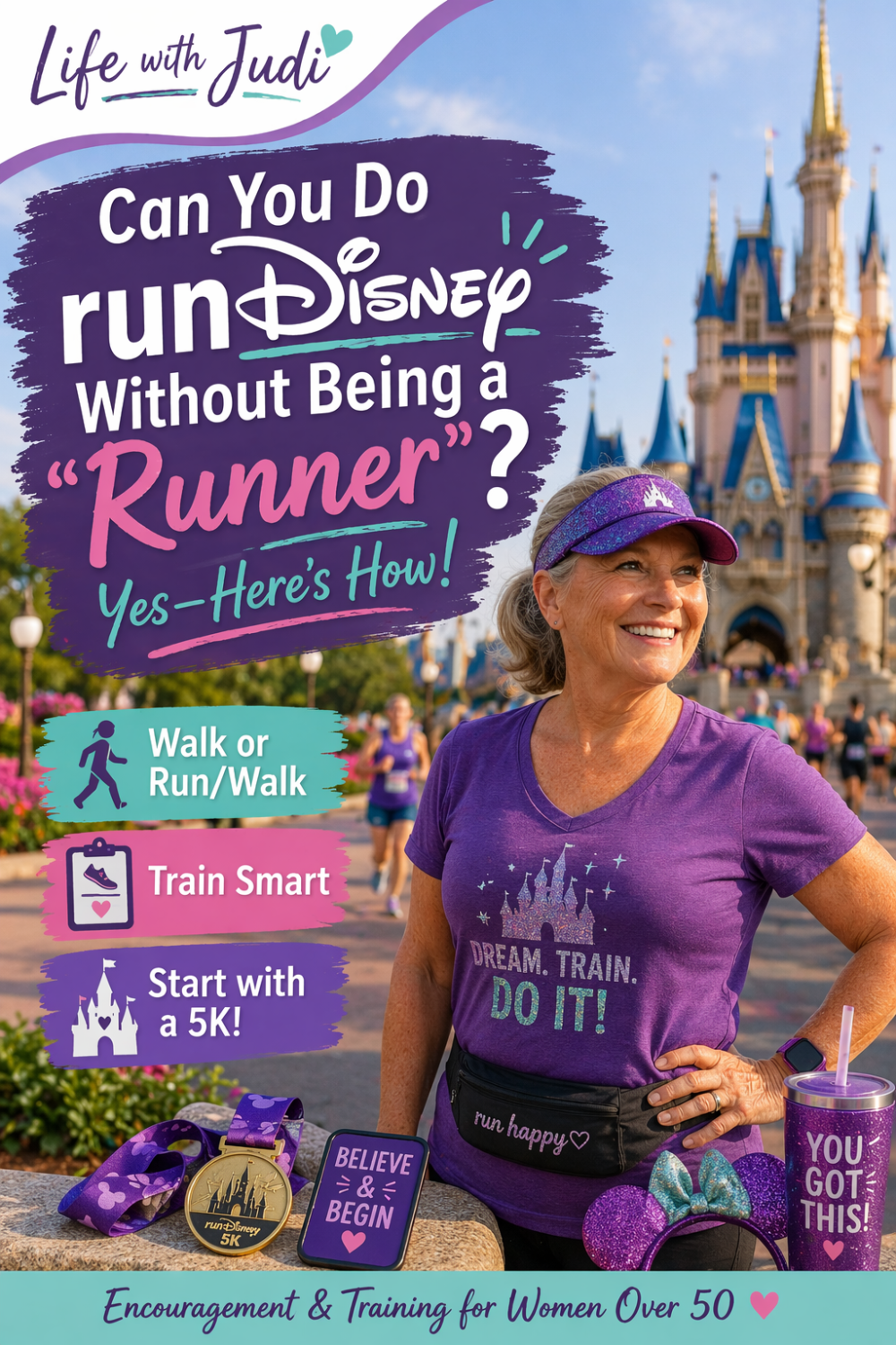 doing runDisney as a beginner using walking or run-walk training